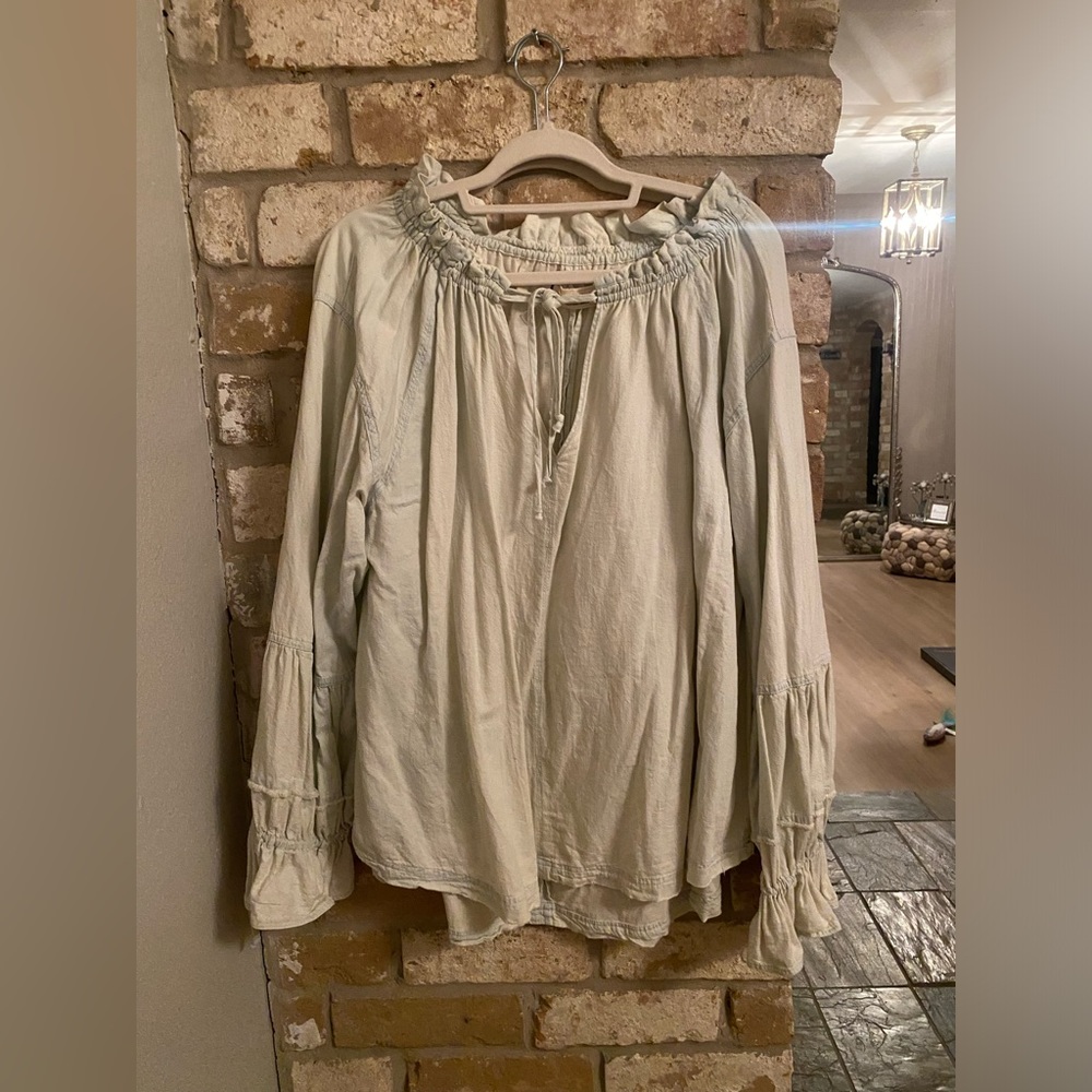 Free People We the Free Chambray Top